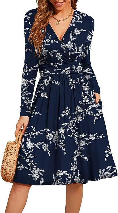Womens Long Sleeve Formal Dress